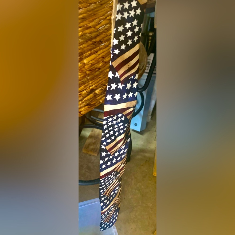Vintage American Flag Tie